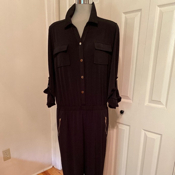 Chicos Jet Black Jumpsuit - Picture 1 of 14